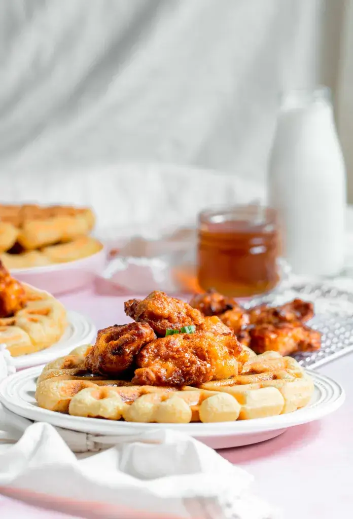 Air Fryer Chicken and Waffles