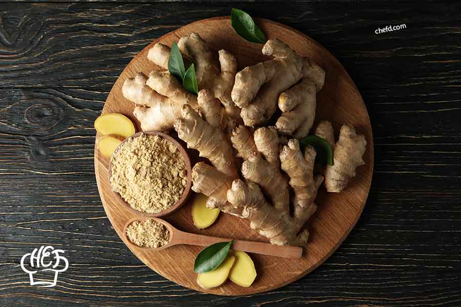 Ginger - substitutes for cinnamon