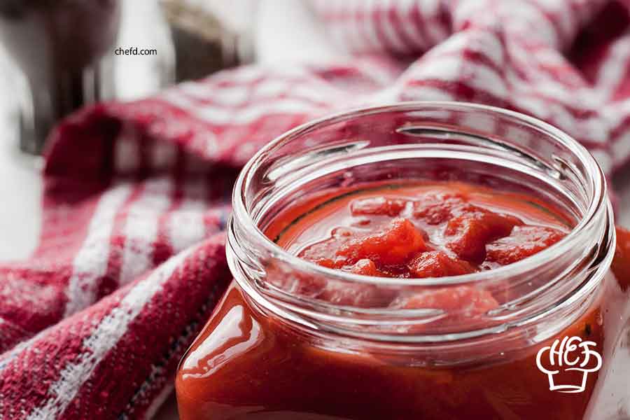 Tomato Puree - substitutes for diced tomatoes