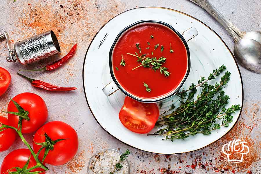 Tomato soup - substitutes for diced tomatoes