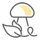 Image of mushroom category icon.