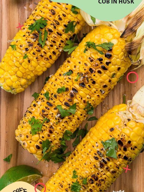 Image of Grilled corn on the cob in husk recipe - CHEFD.