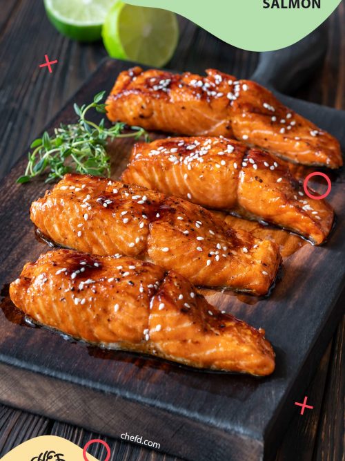 Image of Honey Teriyaki salmon recipe.