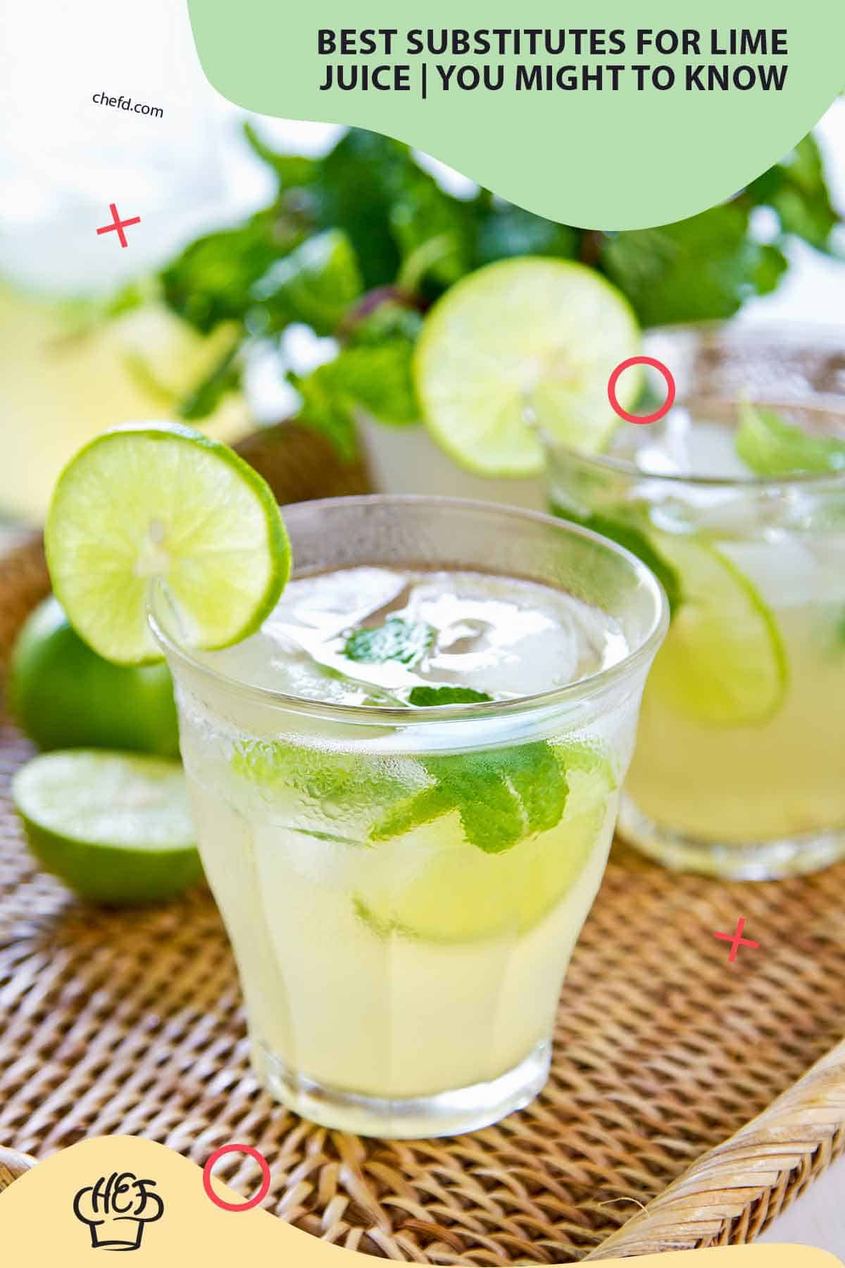 Image with substitutes for lime juice.