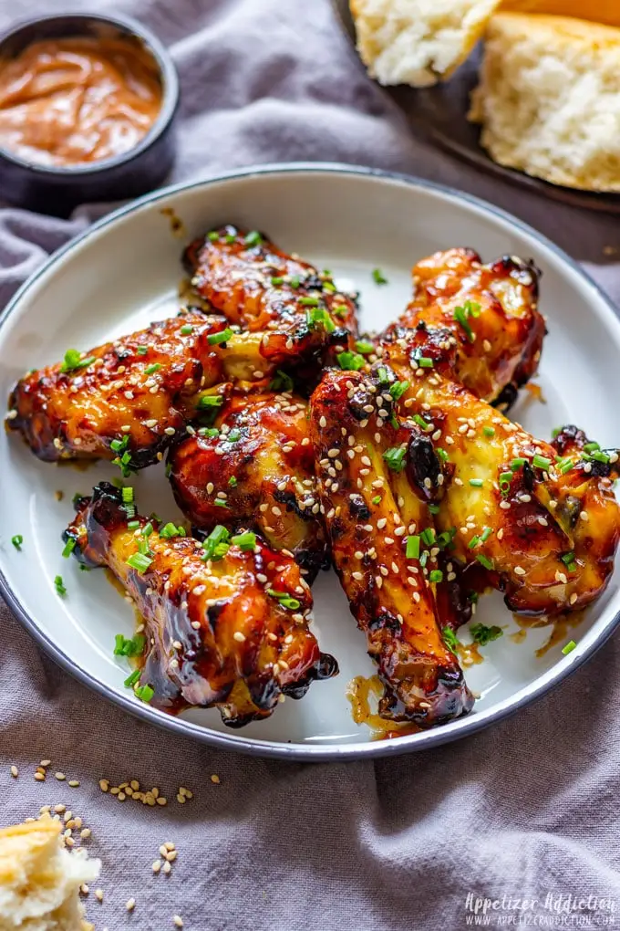 Image with Air Fryer Orange Chicken Wings.