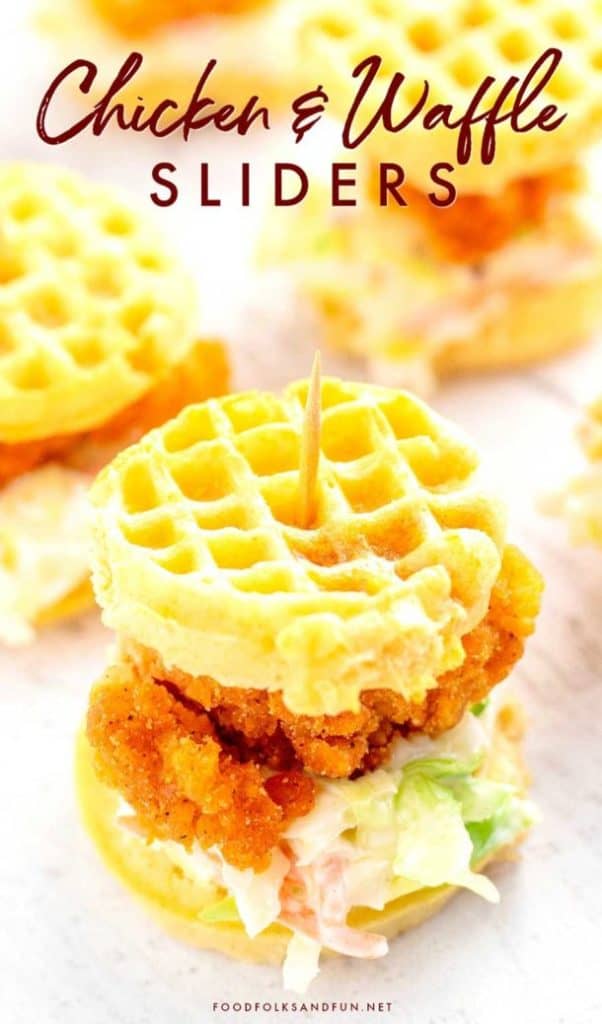 Image with Chicken and Waffle Sliders.