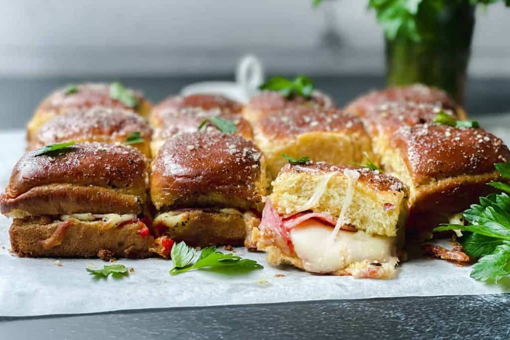 Image with Easy Italian Pizza Sliders.