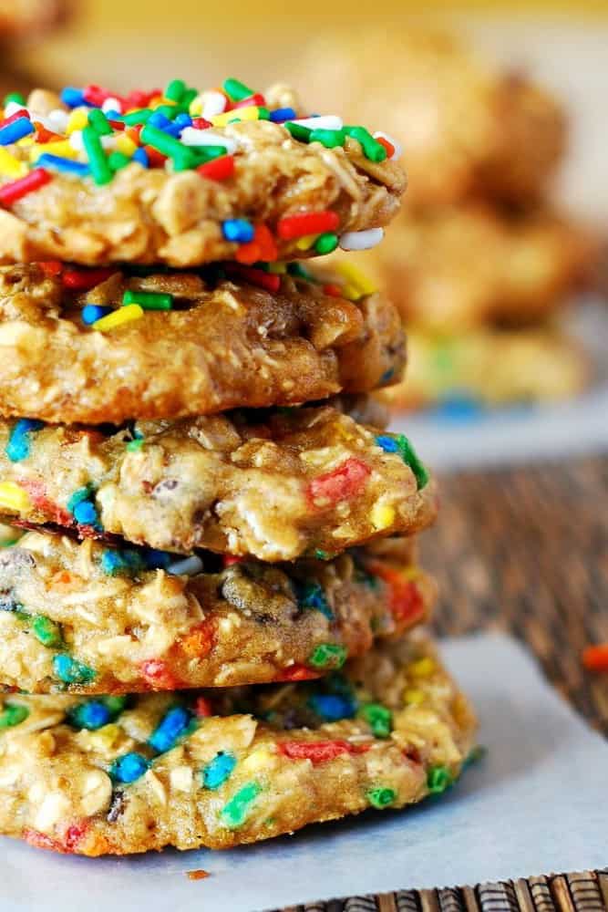 Image with Low Fat Banana Oatmeal Chocolate Chip Cookies.