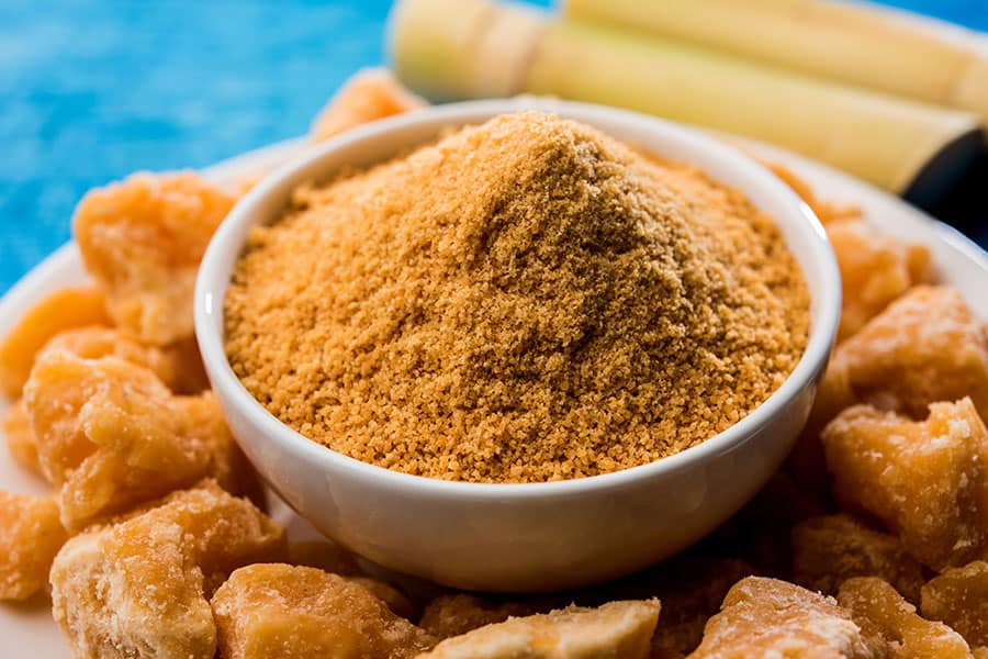 Jaggery powder used as one of the substitutes for brown sugar