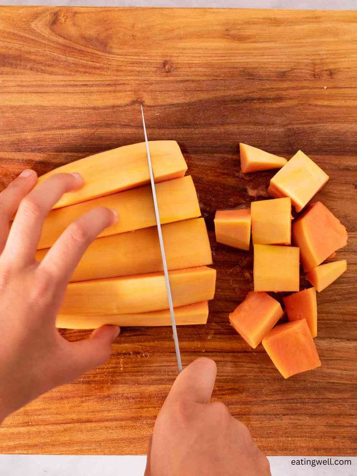 How to Cut a Papaya